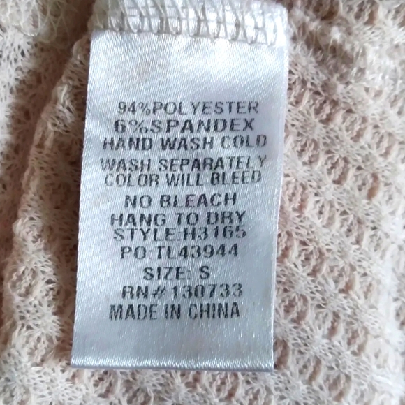 Umgee Embroidered Thermal Waffle Knit Sleeveless tunic dress, size Small - Picture 6 of 6